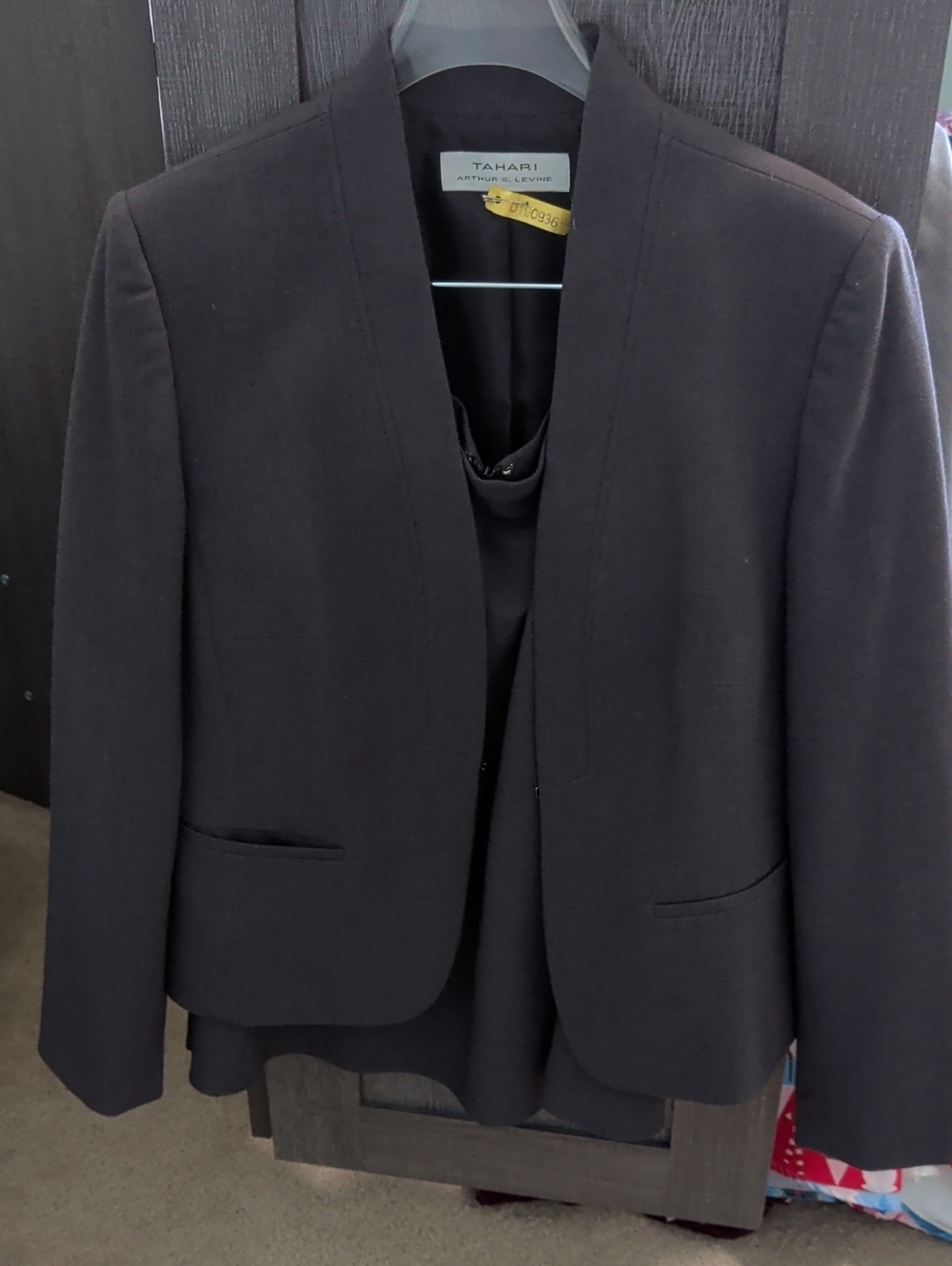 Tahari Charcoal Gray Women's Skirt Suit